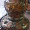 Glassvase with silver decorations - handmade 1920